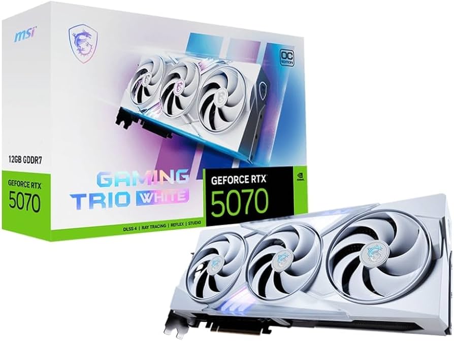 GeForce RTX 5070 Gaming Trio 本体【匿名配送】 Amazon.com: MSI GeForce RTX 5070 12G Gaming Trio OC White Graphics